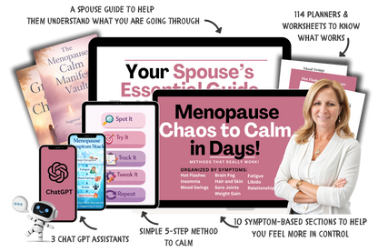 Menopause Chaos to Calm in 3 Days - A Simple 5 Step Method Focused on One Symptom at a Time
