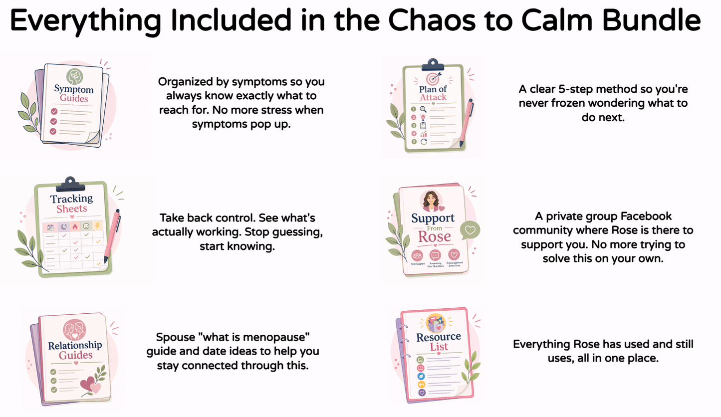 Menopause Chaos to Calm in Days - A Simple 5 Step Method Focused on One Symptom at a Time