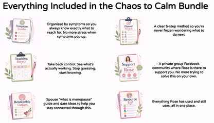 Menopause Chaos to Calm in Days - A Simple 5 Step Method Focused on One Symptom at a Time